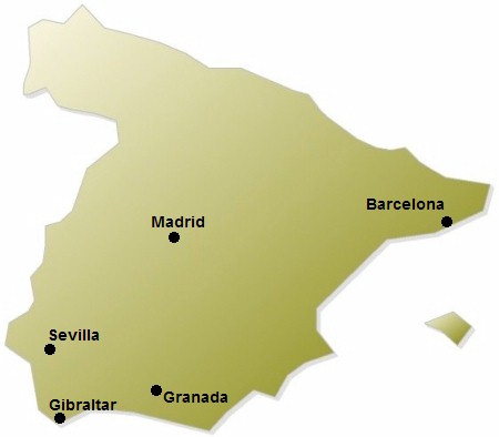 spain map